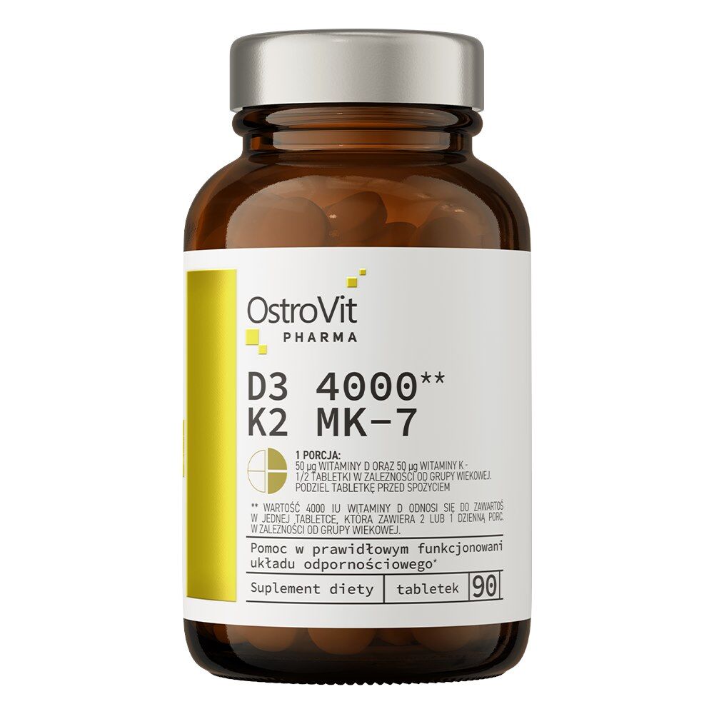 OSTROVIT Pharma D3 4000 K2 MK-7 (90 tabletek) – Viking Supplements