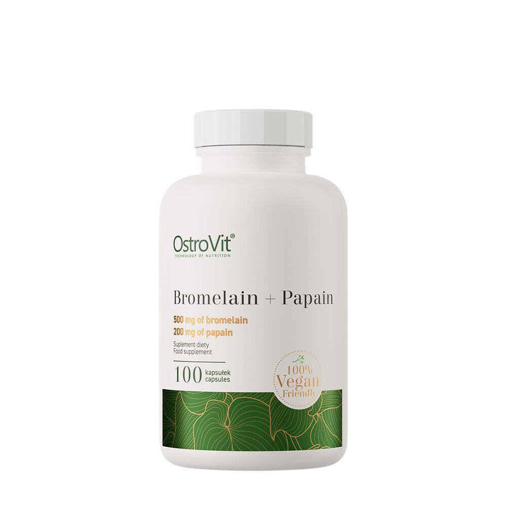 Ostrovit Bromelaina + Papaina 100% Vege (100 kapsułek) – Viking Supplements