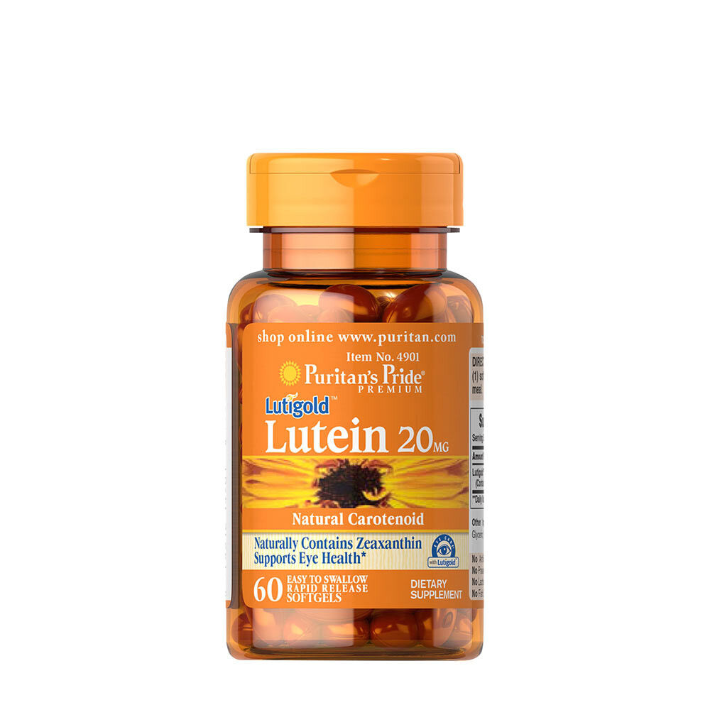 Puritans Pride – luteina 20 mg z zeaksantyną (60 kapsułek żelowych) – Viking Supplements