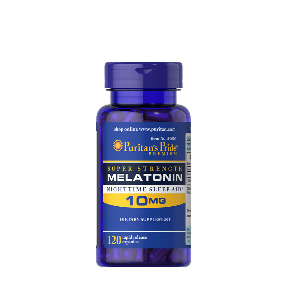 Puritan's Pride Melatonina 10 mg (120 kapsułek) – Viking Supplements