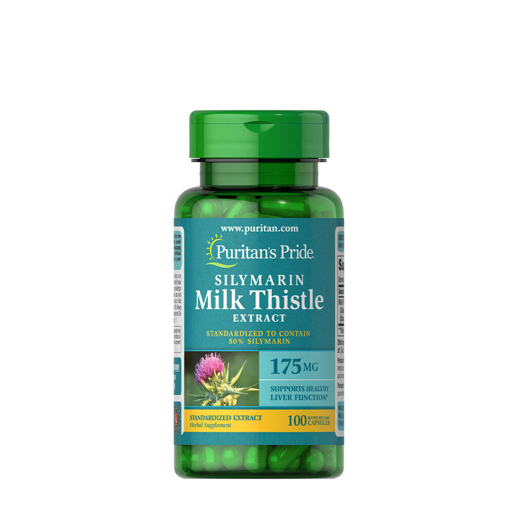 Puritan's Pride Ostropest plamisty standaryzowany 175 mg (sylimaryna) (100 kapsułek) – Viking Supplements