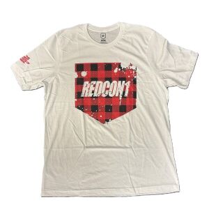 Redcon1 - Red Plaid Shield T-Shirt - Large - Nuvalia