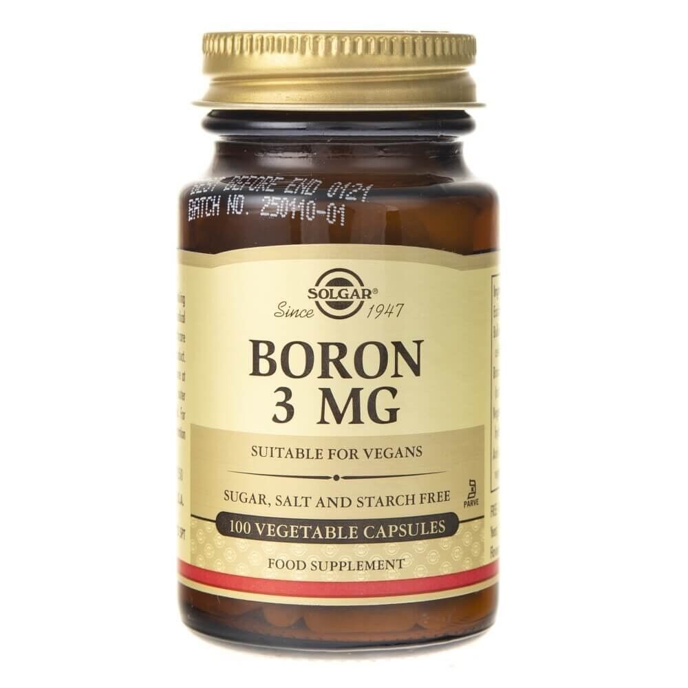 SOLGAR Bor 3 mg (100 kapsułek) - Viking Supplements