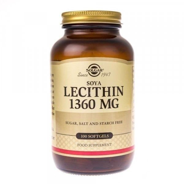 SOLGAR Lecytyna sojowa (100 kapsułek) – Viking Supplements