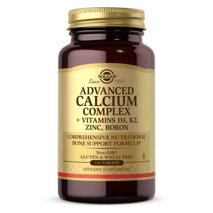 SOLGAR Ultimate Bone Support – zaawansowany kompleks wapnia (D3 + K2 + cynk + bor) (120 tabletek) – Viking Supplements