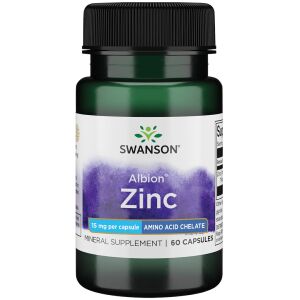 SWANSON Albion Chelat cynku 15 mg, 60 kapsułek – Viking Supplements