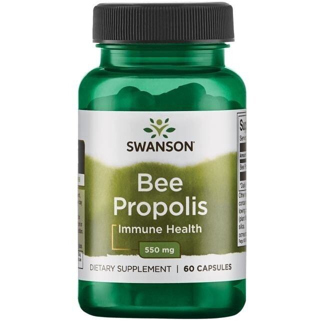 SWANSON Propolis pszczeli 550 mg, 60 kapsułek – Viking Supplements