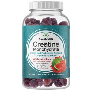 SWANSON Monohydrat kreatyny o smaku arbuza (120 żelków) – Viking Supplements