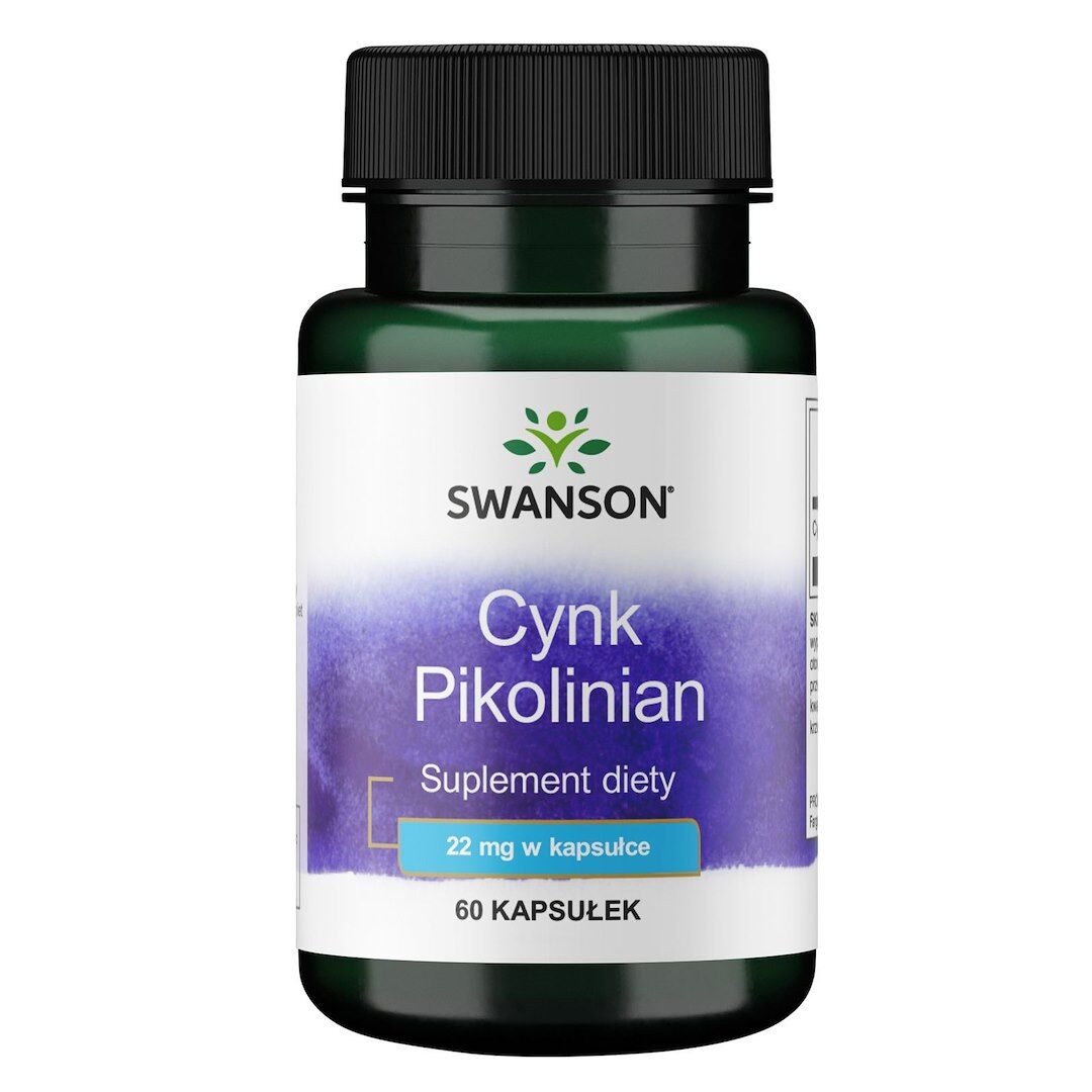 SWANSON Cynk (pikolinian) 22mg 60 kaps - Viking Supplements