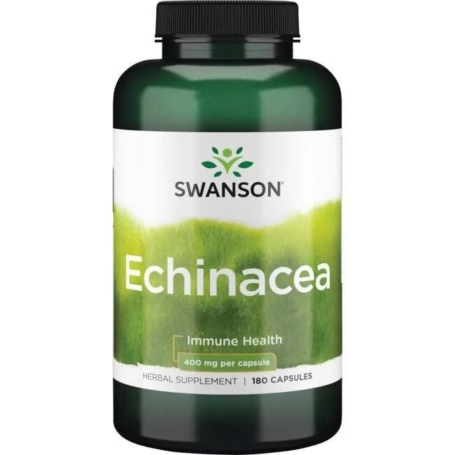SWANSON Echinacea 400 mg, 180 kapsułek – Viking Supplements