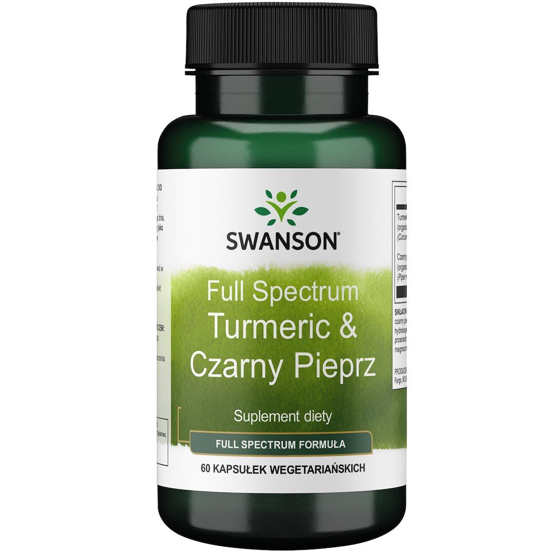SWANSON FS Kurkuma i czarny pieprz 60 kapsułek – Viking Supplements