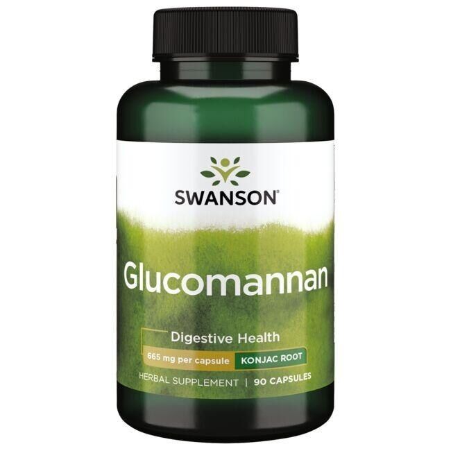 SWANSON Glukomannan 665 mg, 90 kapsułek – Viking Supplements