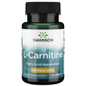 SWANSON L-karnityna 500 mg, 30 tabletek – Viking Supplements