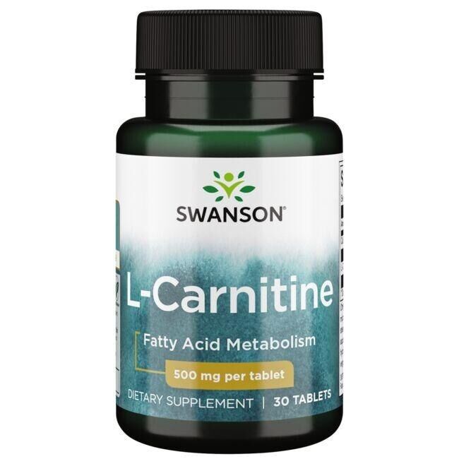 SWANSON L-karnityna 500 mg, 30 tabletek – Viking Supplements