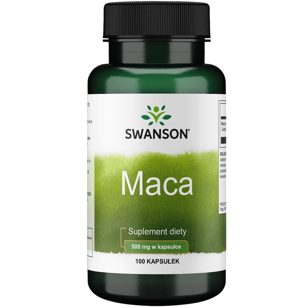 SWANSON Maca 500 mg, 100 kapsułek – Viking Supplements