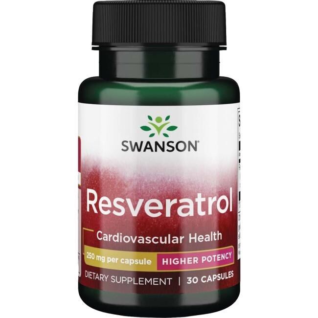 SWANSON Resweratrol 250 mg, 30 kapsułek – Viking Supplements