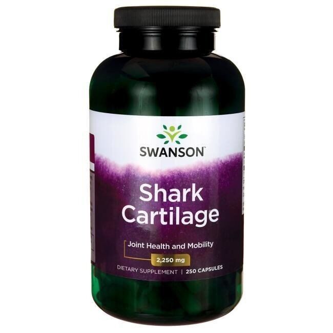 SWANSON Chrząstka rekina 750 mg, 250 kapsułek – Viking Supplements