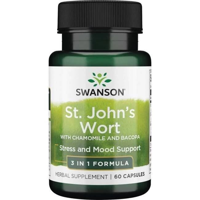 SWANSON St. John's – kompleks potrójny, 60 kapsułek – Viking Supplements