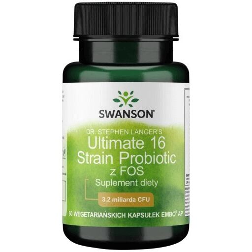 SWANSON Ultimate – preparat zawierający 16 szczepów, 60 tabletek do rozpuszczania w płynie – Viking Supplements