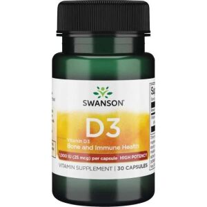 SWANSON Witamina D-3 1000IU 30kaps - Viking Supplements