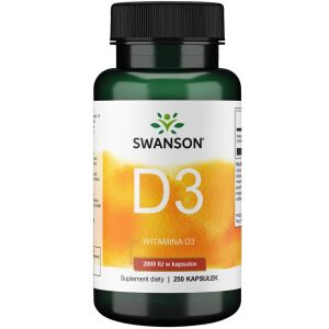 SWANSON Witamina D-3 2000 IU 250 kapsułek – Viking Supplements