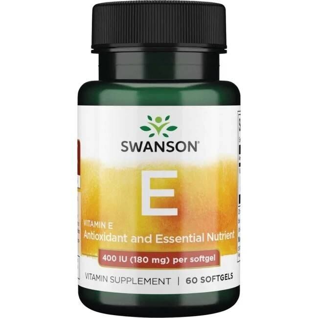 SWANSON Witamina E 400 IU 60 kapsułek – Viking Supplements