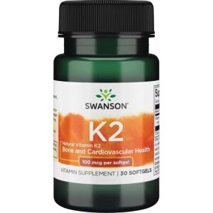 SWANSON Naturalna witamina K2 100 mcg, 30 kapsułek – Viking Supplements