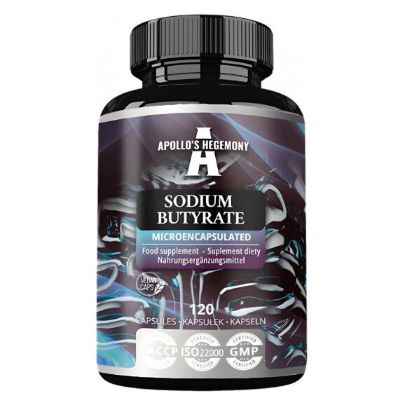 Mikrokapsułkowany maślan sodu – 120 kapsułek – Viking Supplements