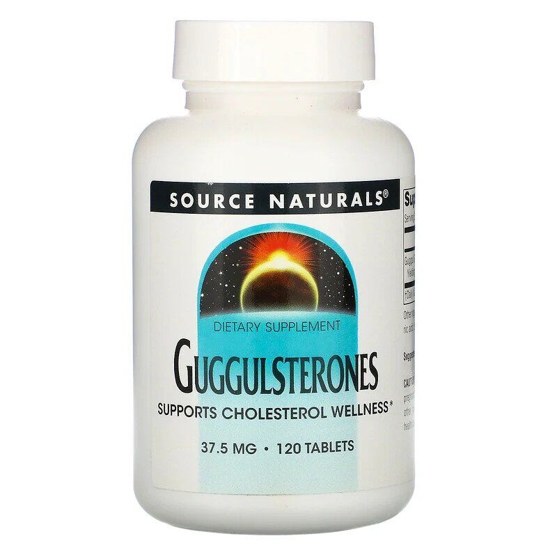 Source Naturals Guggulsterony 37,5 mg, 120 tabletek – Viking Supplements