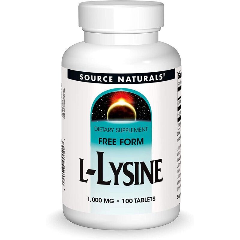 Source Naturals L-lizyna 1000 mg, 100 tabletek – Viking Supplements
