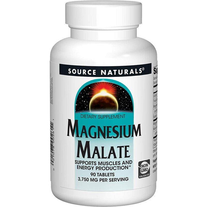 Source Naturals Magnesium Malate 1250mg 90 tablets - Nuvalia