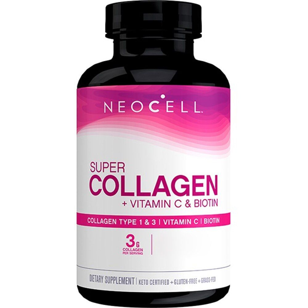 Super Collagen + witamina C i biotyna – 180 tabletek – Viking Supplements