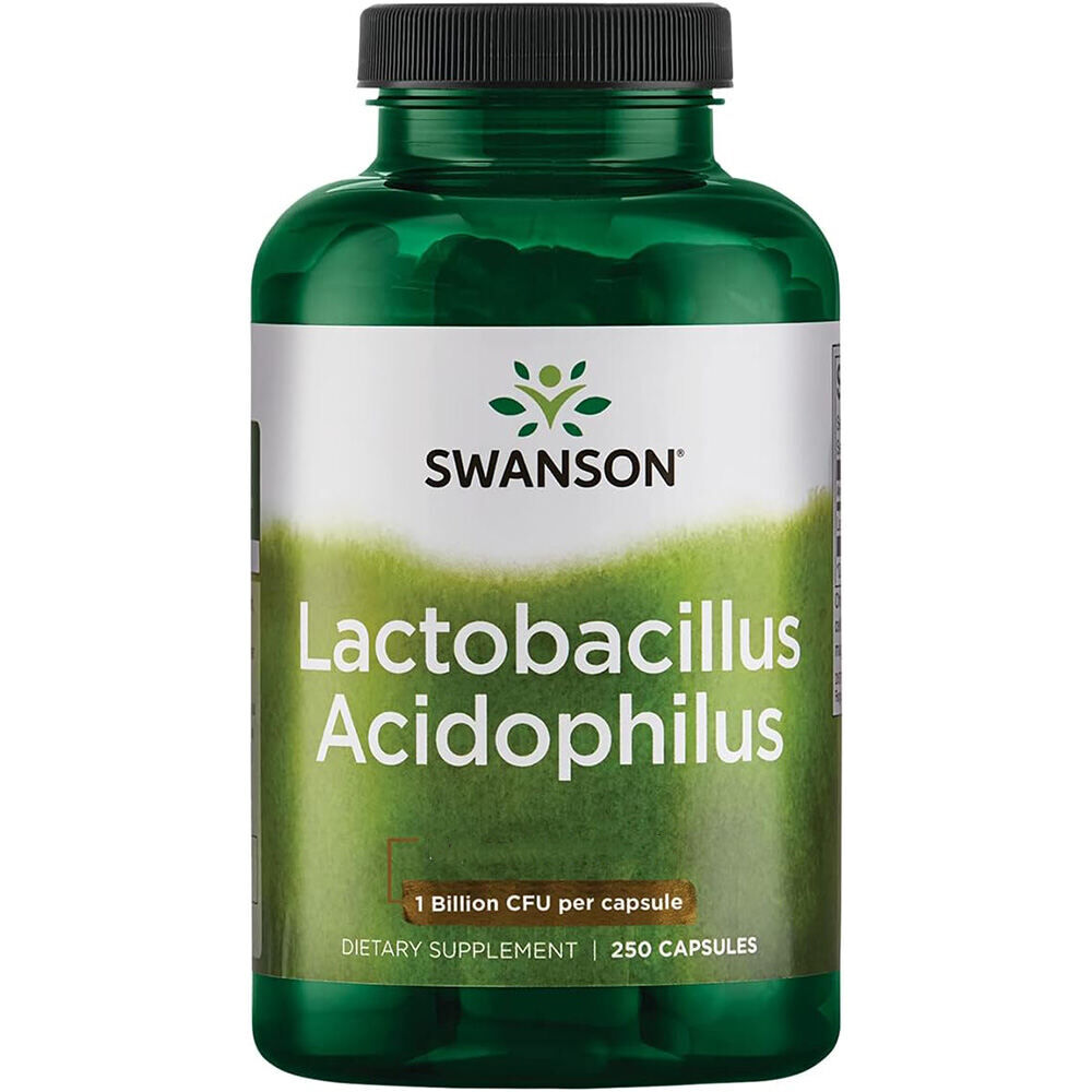 Swanson Lactobacillus acidophilus 1 bilion CFU, 250 kapsułek – Viking Supplements