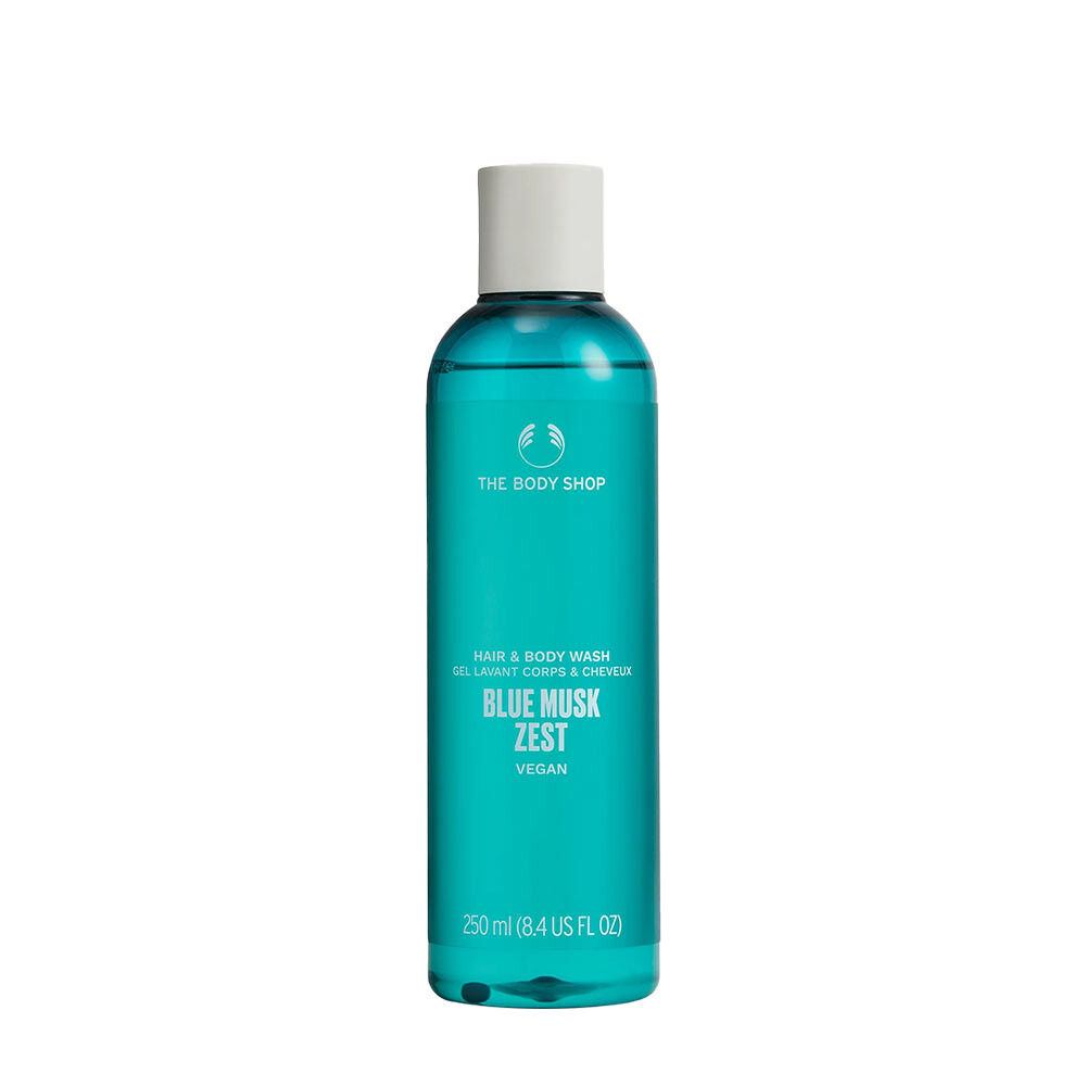 Żel do mycia włosów i ciała The Body Shop Blue Musk Zest (250 ml) – Viking Supplements
