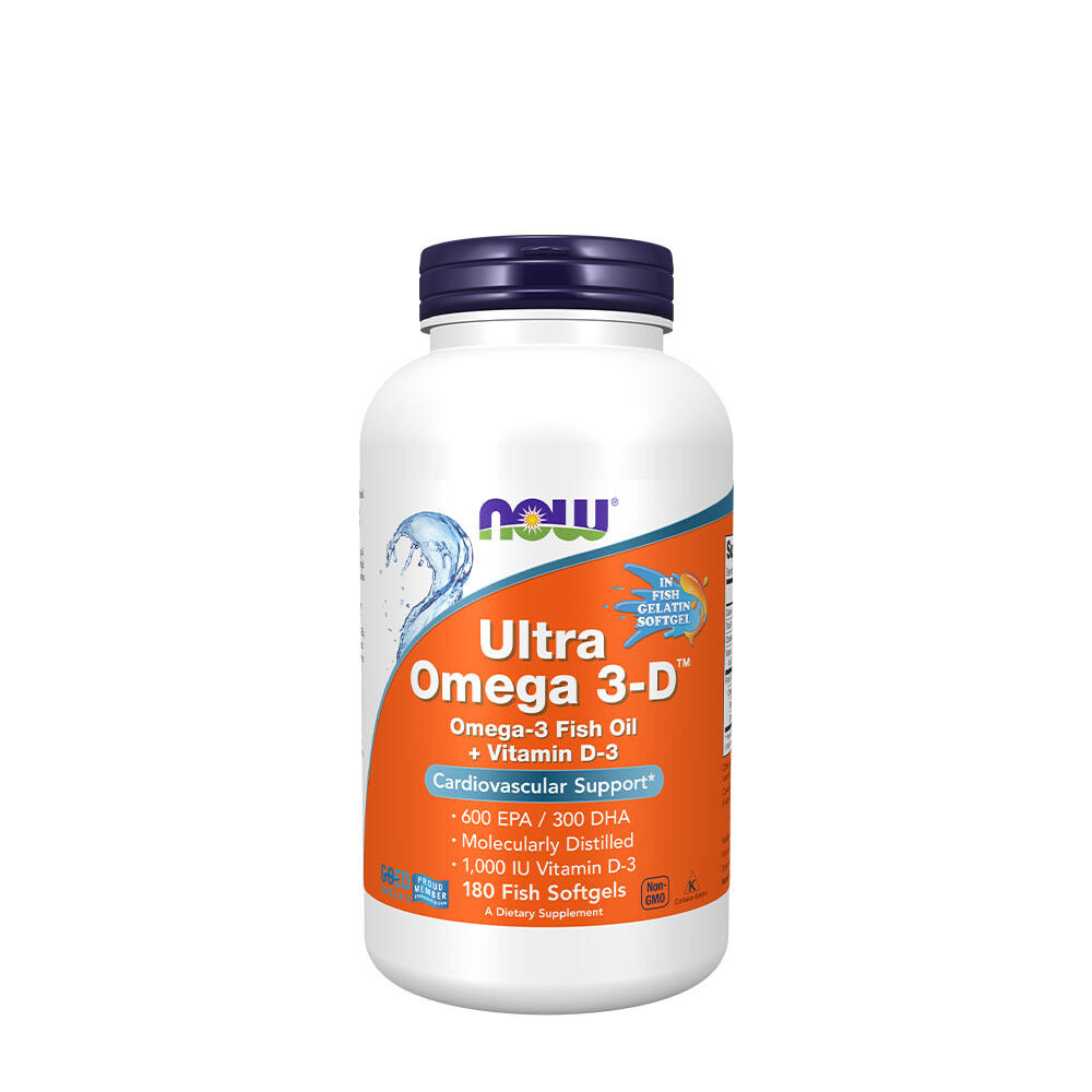 Ultra Omega 3-D z witaminą D-3 – 180 kapsułek żelowych – Viking Supplements