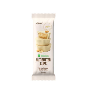 Vilgain Bio Nut Butter Cups White Peanut Butter Bliss (39 g) - Viking Supplements