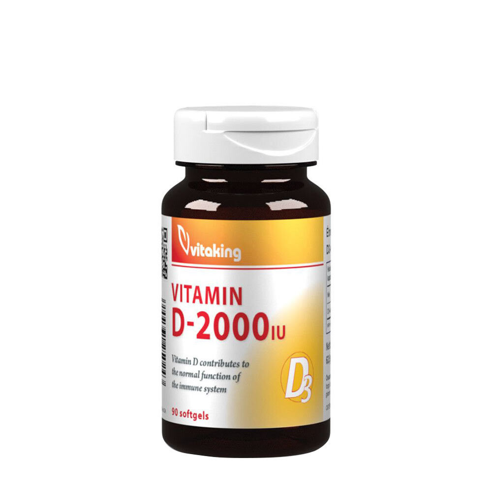 Vitaking Vitamin D-2000 (90 kapsułek żelowych) – Viking Supplements