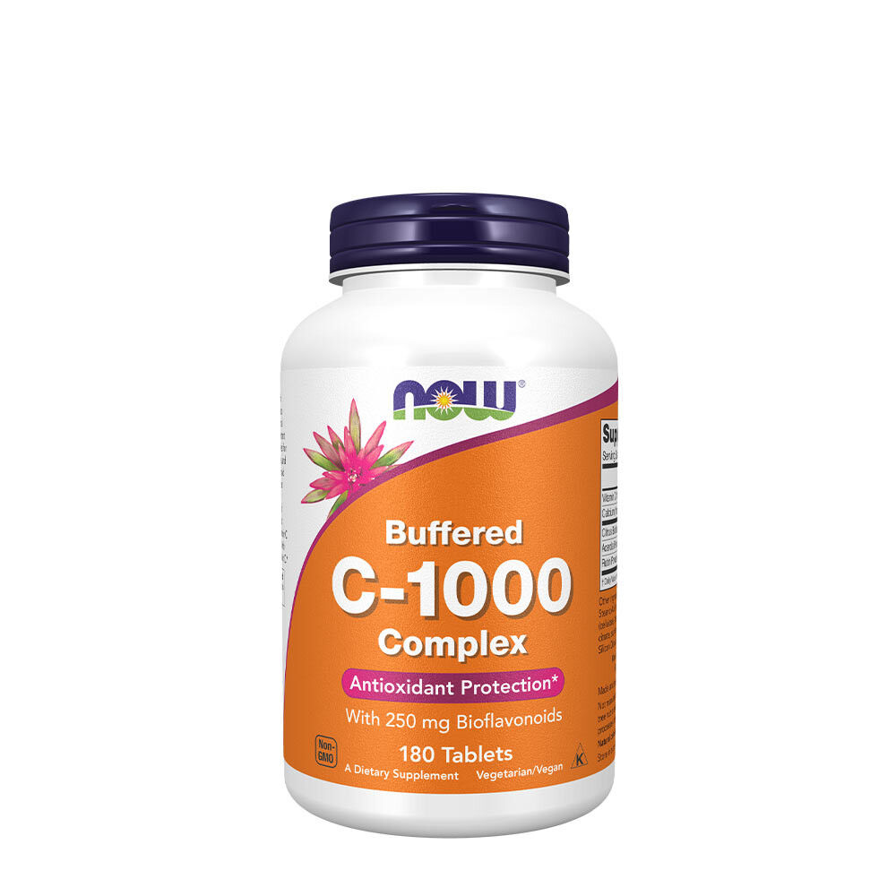 Vitamin C-1000 Complex - Buffered with 250mg Bioflavonoids - 180 tabs - Viking Supplements