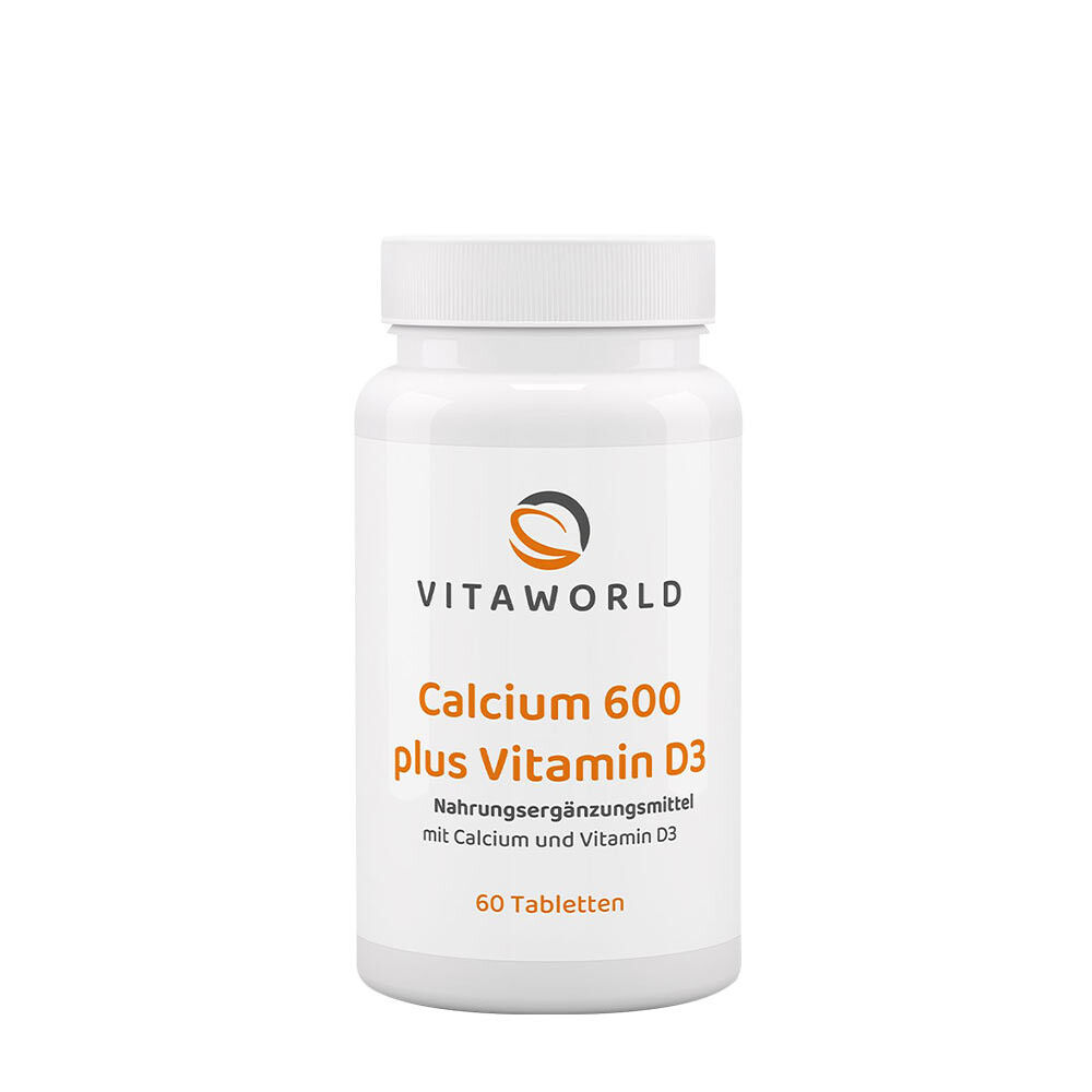 Vitaworld Wapń 600 z witaminą D3 (60 tabletek) – Viking Supplements