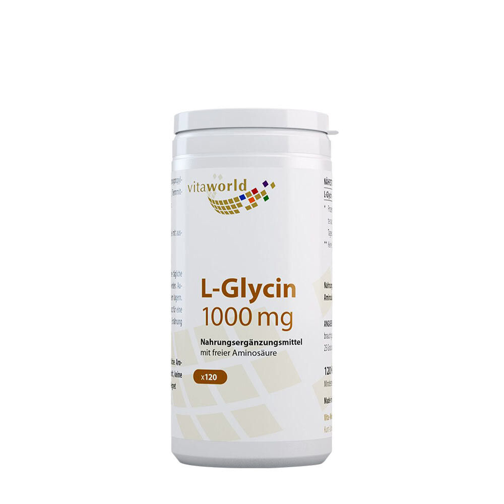 Vitaworld L-glicyna 1000 mg (120 kapsułek) – Viking Supplements