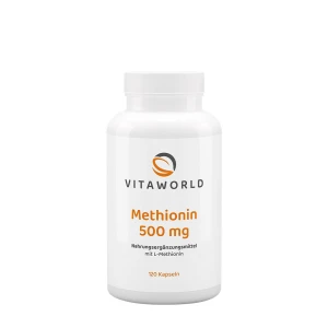 Vitaworld Metionina 500 mg (120 kapsułek) – Viking Supplements