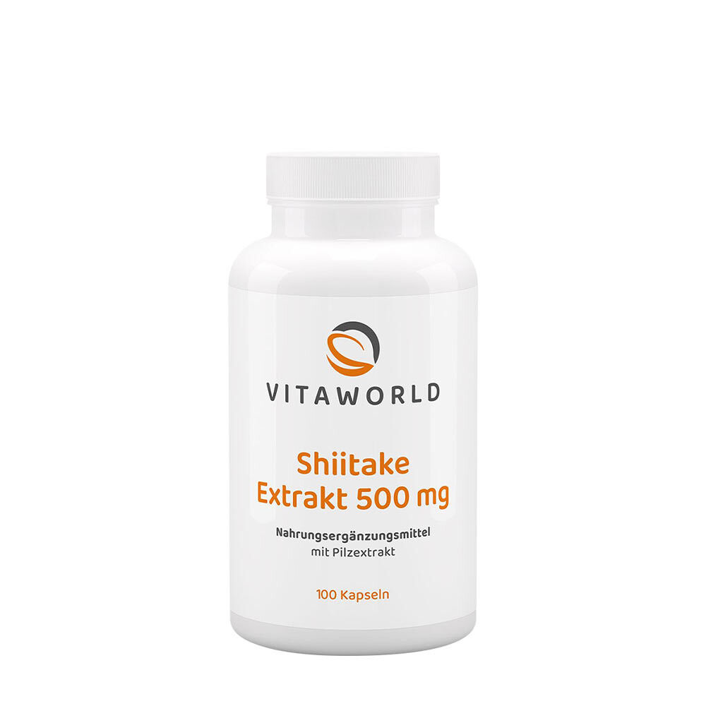 Vitaworld – ekstrakt z grzybów shiitake 500 mg (100 kapsułek) – Viking Supplements