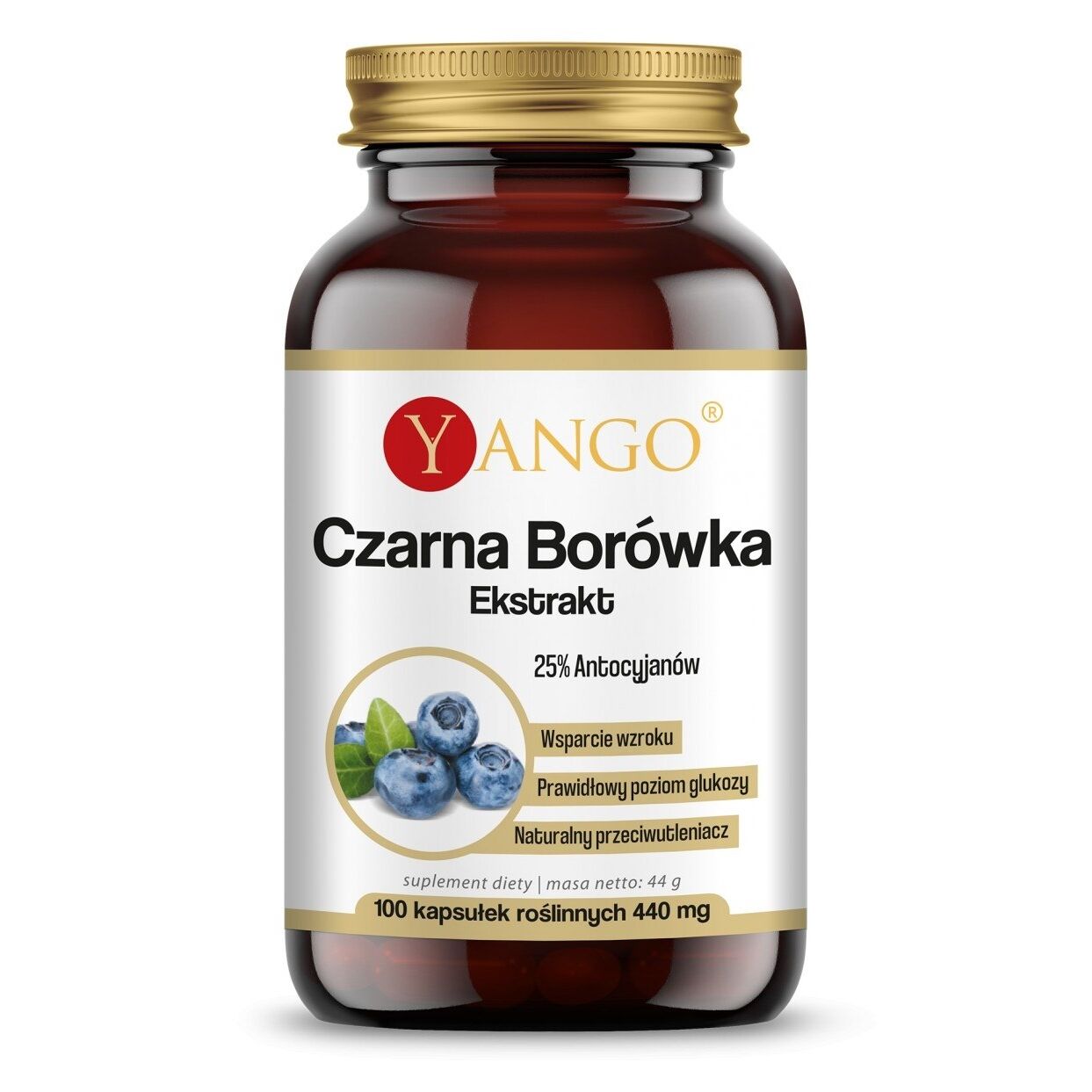 YANGO Czarna borówka (100 kapsułek) – Viking Supplements