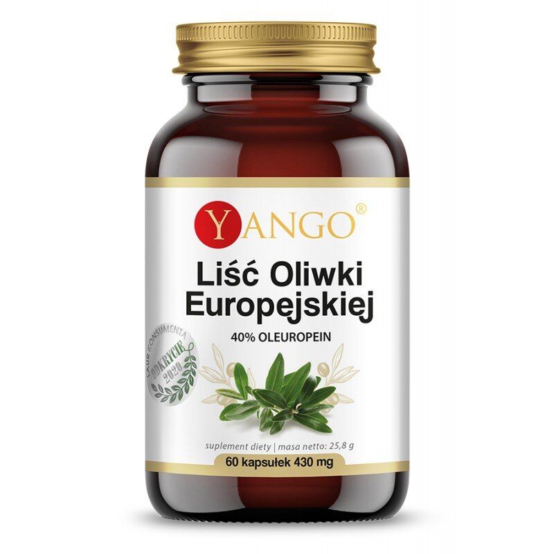 YANGO European Olive Leaf – 40% oleuropeina (60 kapsułek) – Viking Supplements