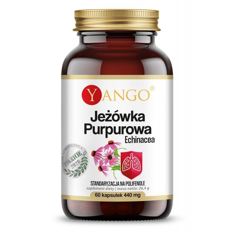 YANGO Echinacea purpurowa – echinacea (60 kapsułek) – Viking Supplements